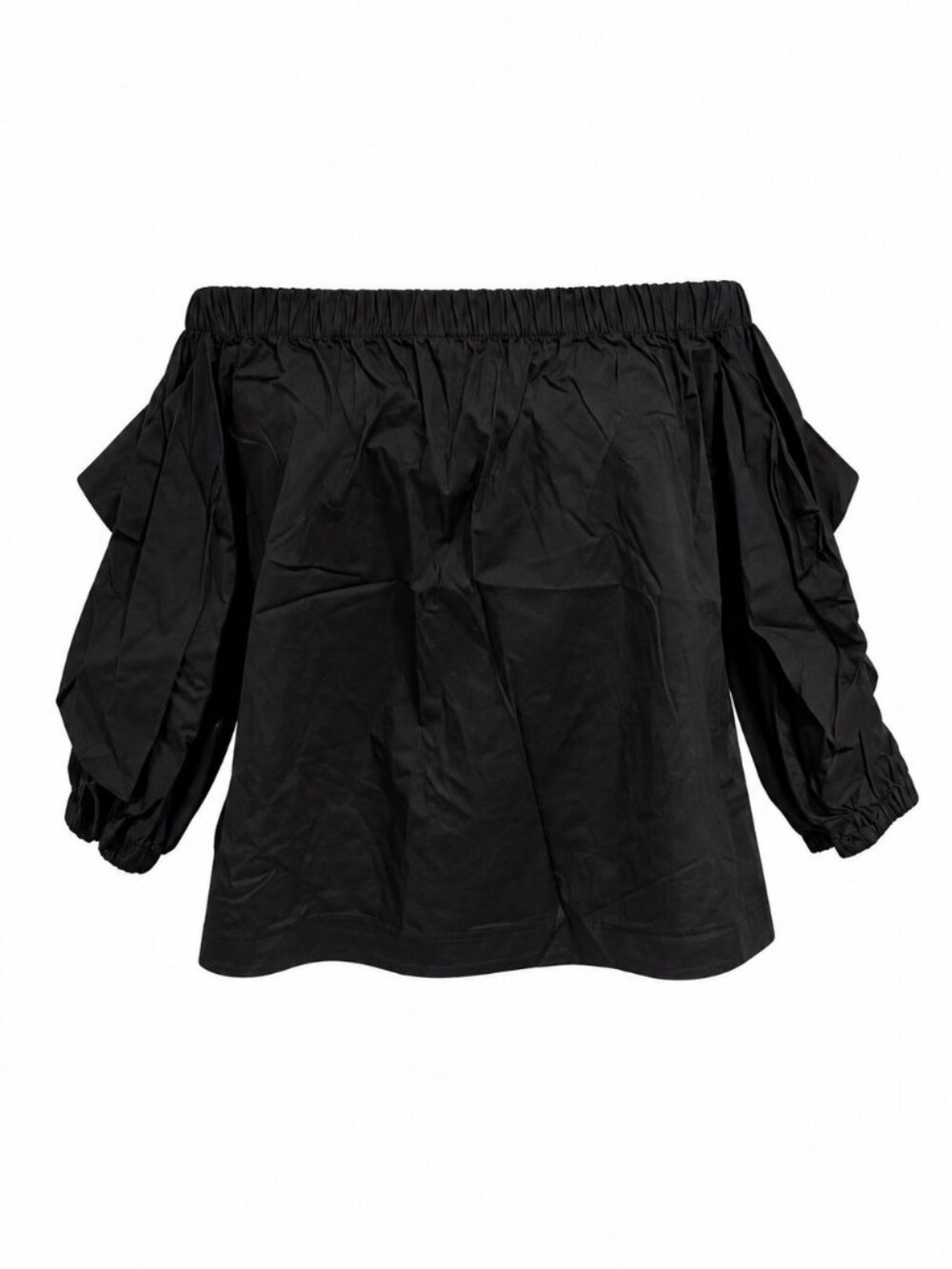 1.STATE Black Off-Shoulder 3/4-Sleeve Top - S